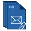 Converts EML File with Attachments: