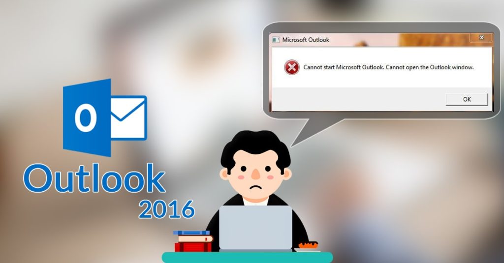 microsoft outlook 2016 has stopped working