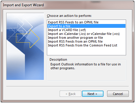 Outlook Native Import-Export-2