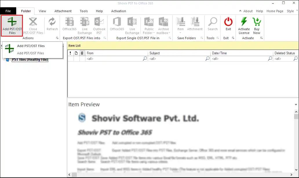 Import OST to Outlook 365