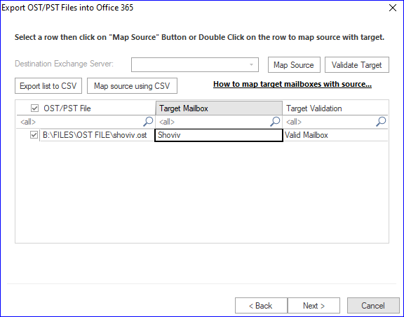 Map OST file with Outlook 365 folders