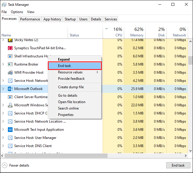 Task manager to close Outlook-img-2