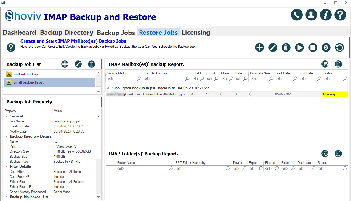 how to backup mailbird imap