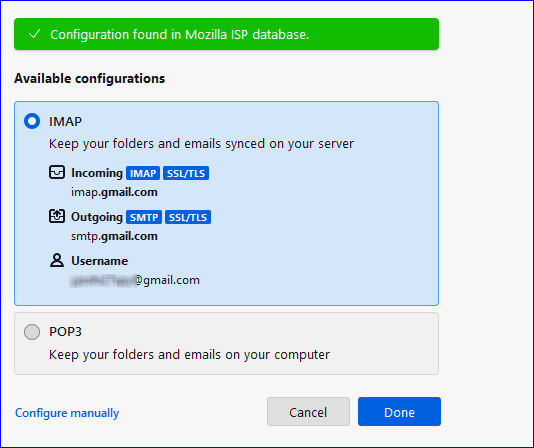 Add Gmail in Thunderbird 3