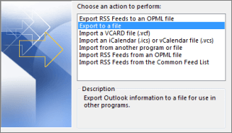 Export pop emails in PST file