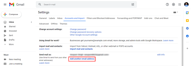 Add another Email address