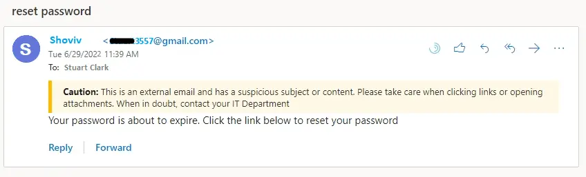 Outlook External Email warning in Office 365