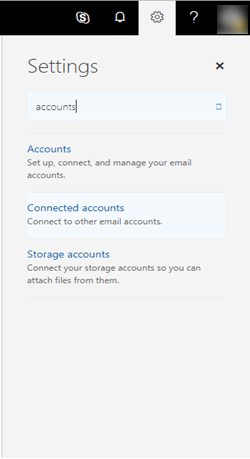 Migrate AOL Email to Office 365>> Choose 'Connected Accounts' 