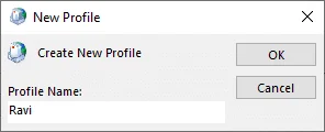 Create new Outlook Profile