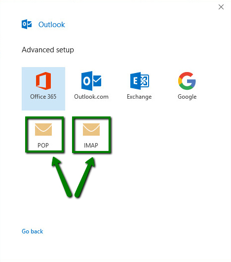 Setup your Emails with IMAP to Migrate cpanel emails to outlook