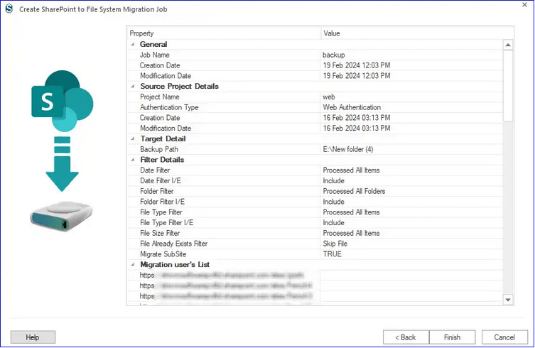 SharePoint site backup is complete now