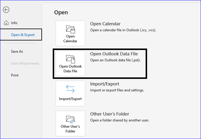 manual method to save PST to MSG format