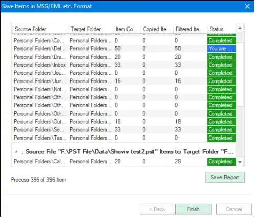 PST to MSG conversion 