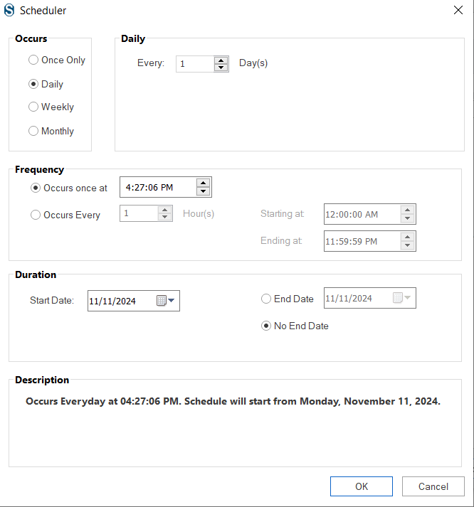 Schedule your files backup as you wish