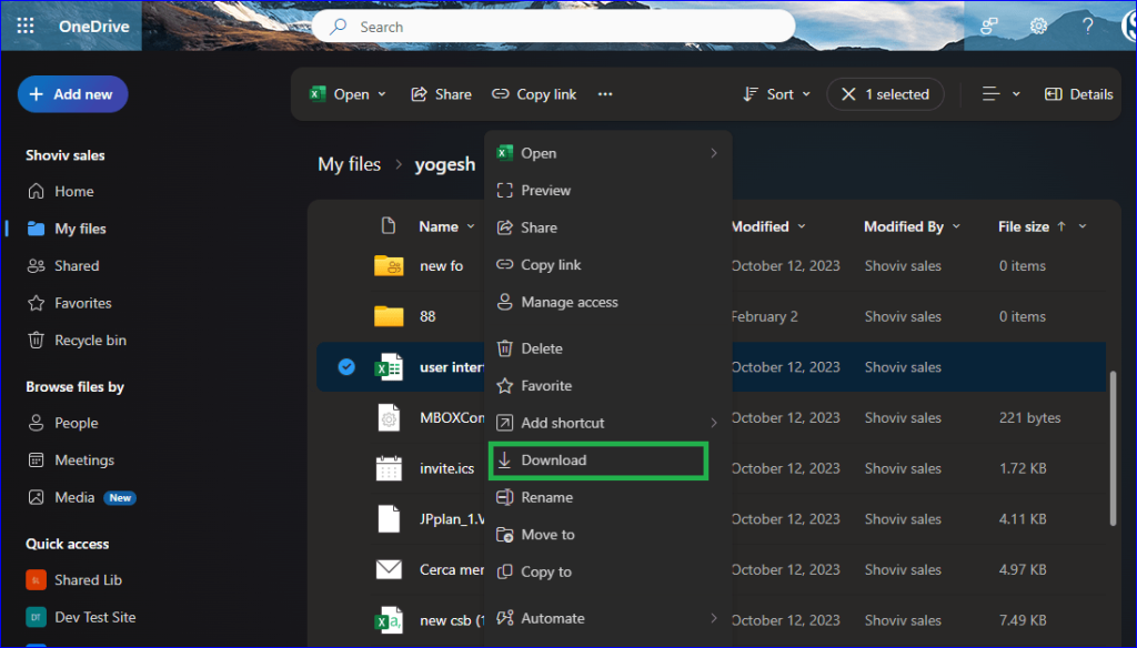 How to move onedrive files to pc or computer 1-min