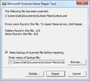 Repair Your PST File