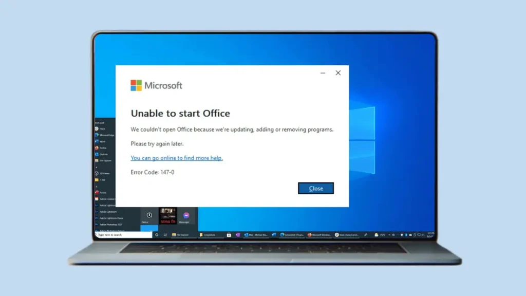 Fix Microsoft Office Error Code 147-0