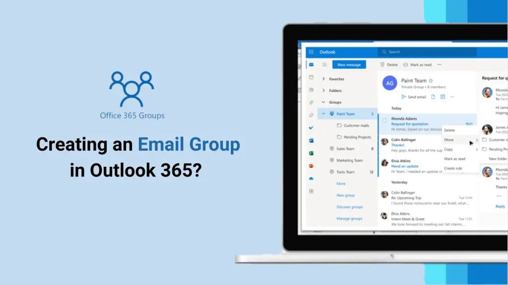 how to create an email group in outlook 365